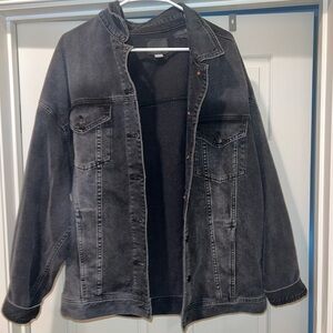 American Eagle Outfitters Dark Gray Jean Jacket
